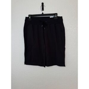 Tek Gear Women Black Essential Gear Bermuda Mid Rise Athletic Shorts Size S